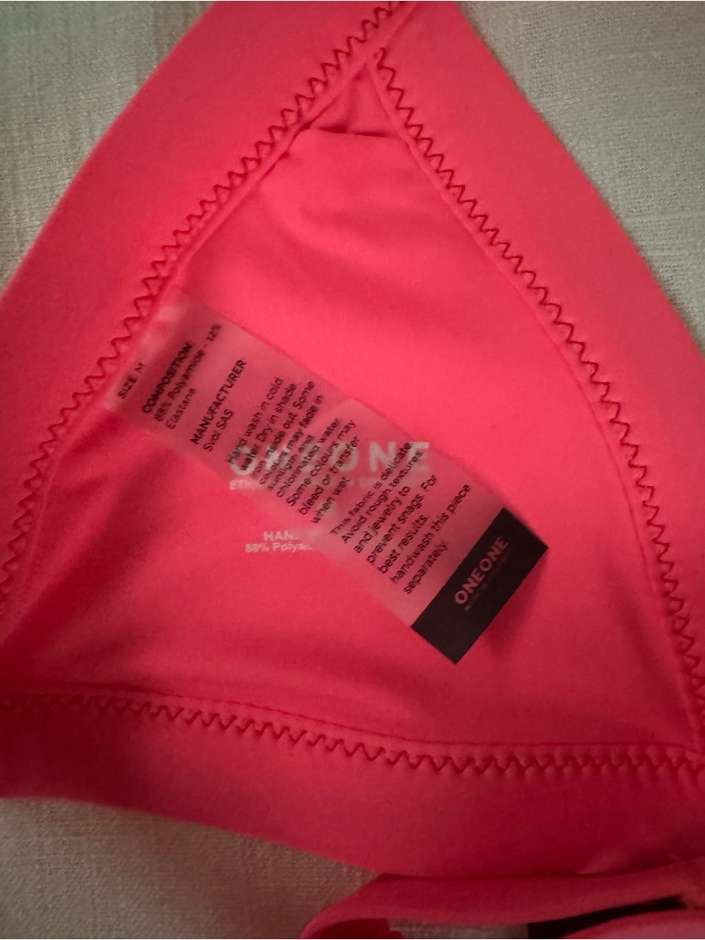 🍉 ONEONE swim watermelon color bikini - NWT - NEVER WORN - size medium 🍉 - Picture 6 of 9